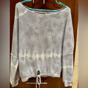 🔥Young Fabulous and Broke Tie Die top with tie at front waist.